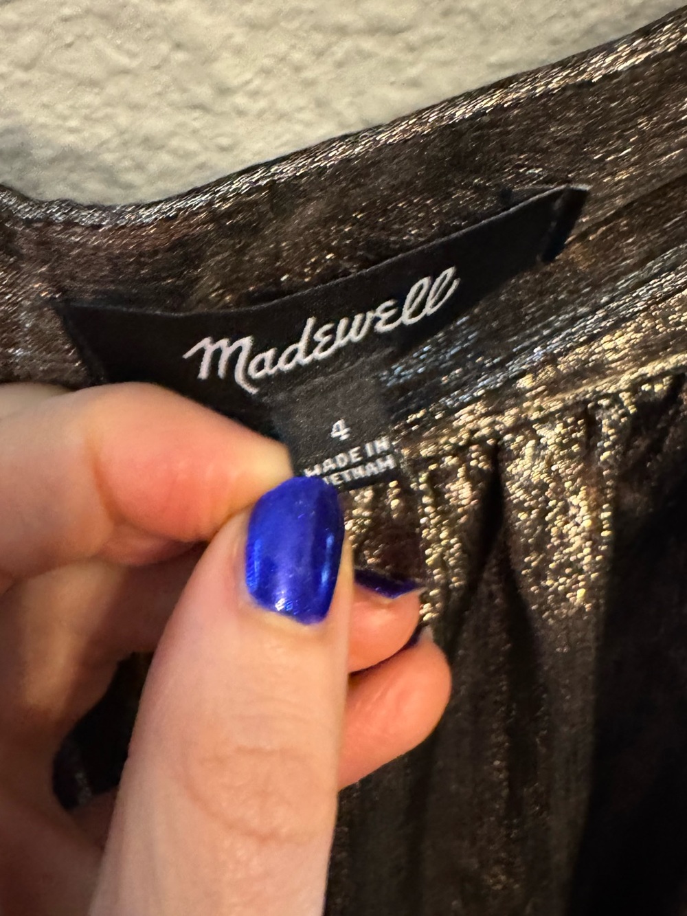 Madewell Metallic Bronze Bubble Mini Skirt ๐๐๐ค - Picture 3 of 9